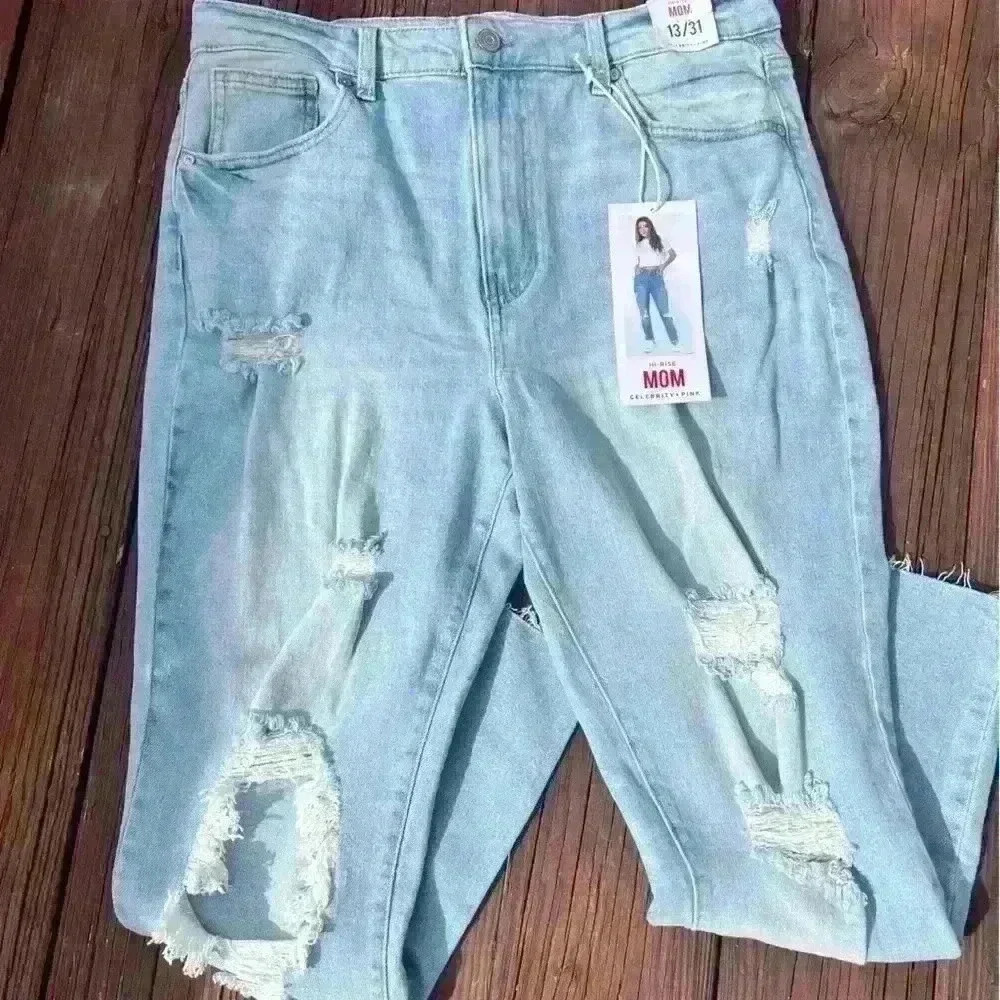 Celebrity Pink Hi-Rise Mom Jean